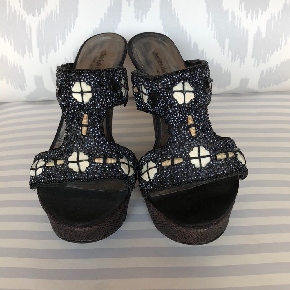 Vintage Charles David Italian made platform